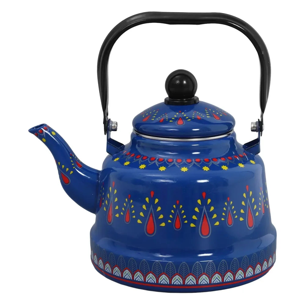 Blue Enamel Kettle 2l