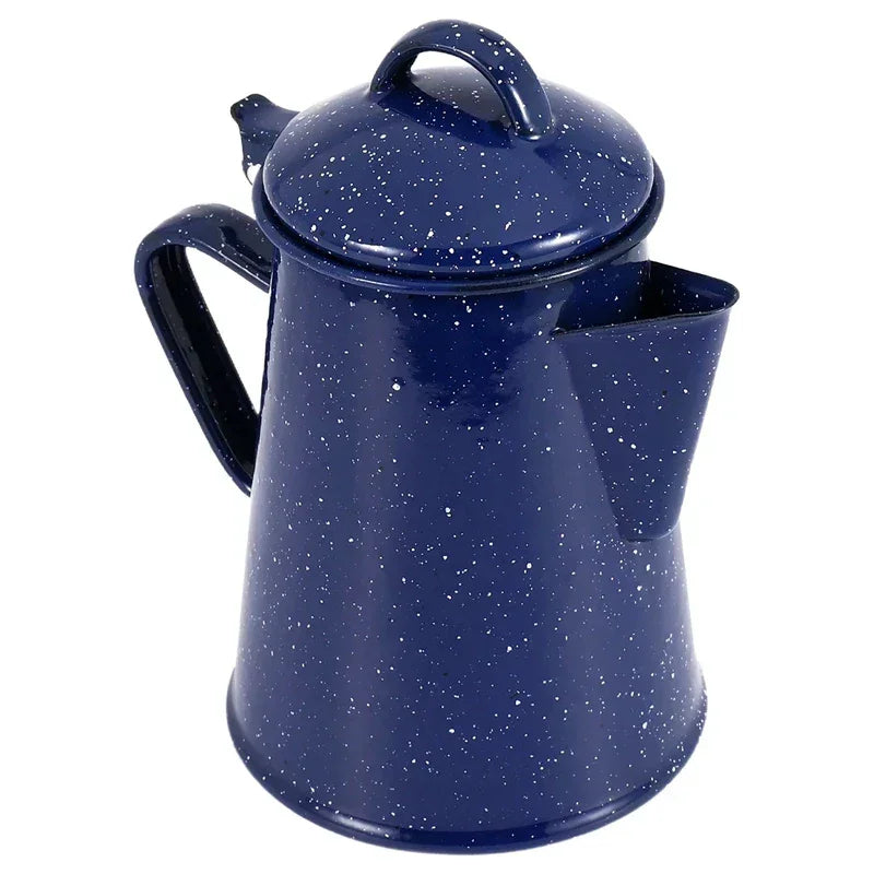 Blue Enamel Teapot